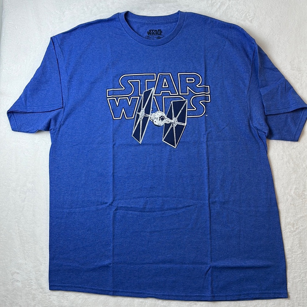 Star Wars Mens Short Sleeve T-Shirt Blue Size XXL NWOT